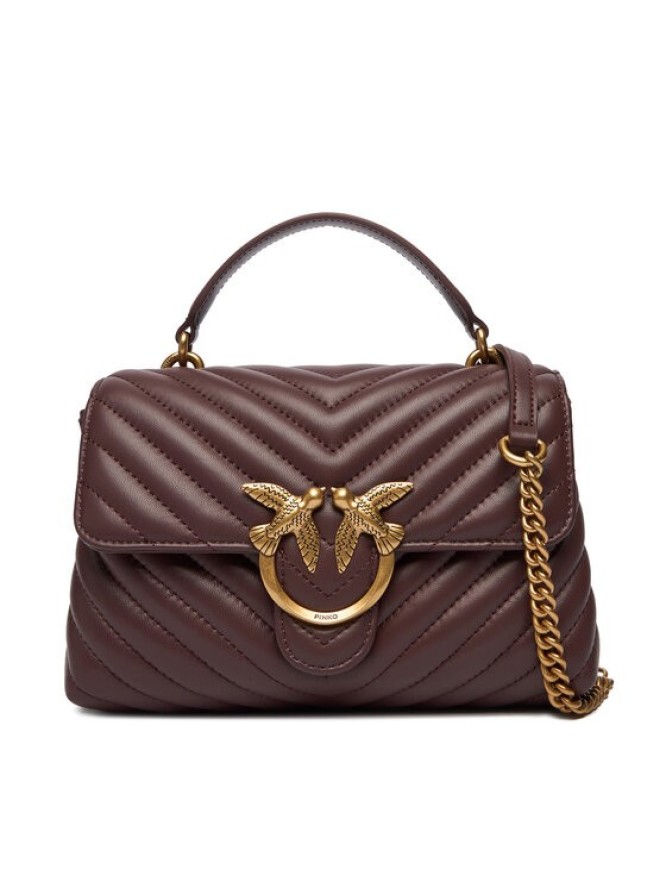 PINKO Torebka Love Lady Puff Mini Cl Al 25-26 PLTT 100044 A0GK Bordowy
