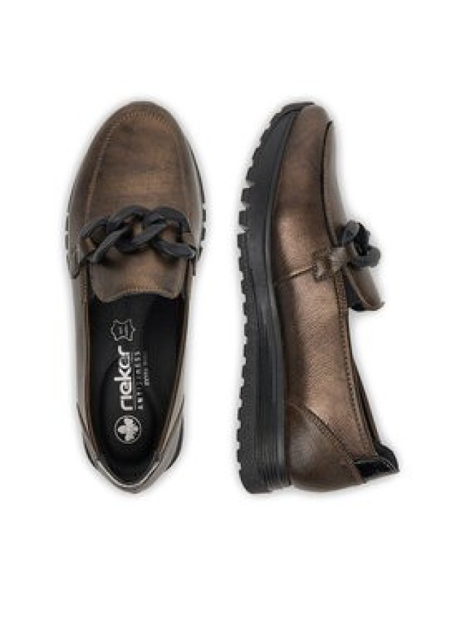 Rieker Półbuty 49051-25 Złoty