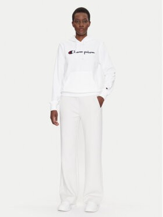 Champion Bluza Slim Big Logo 118097 Biały Regular Fit