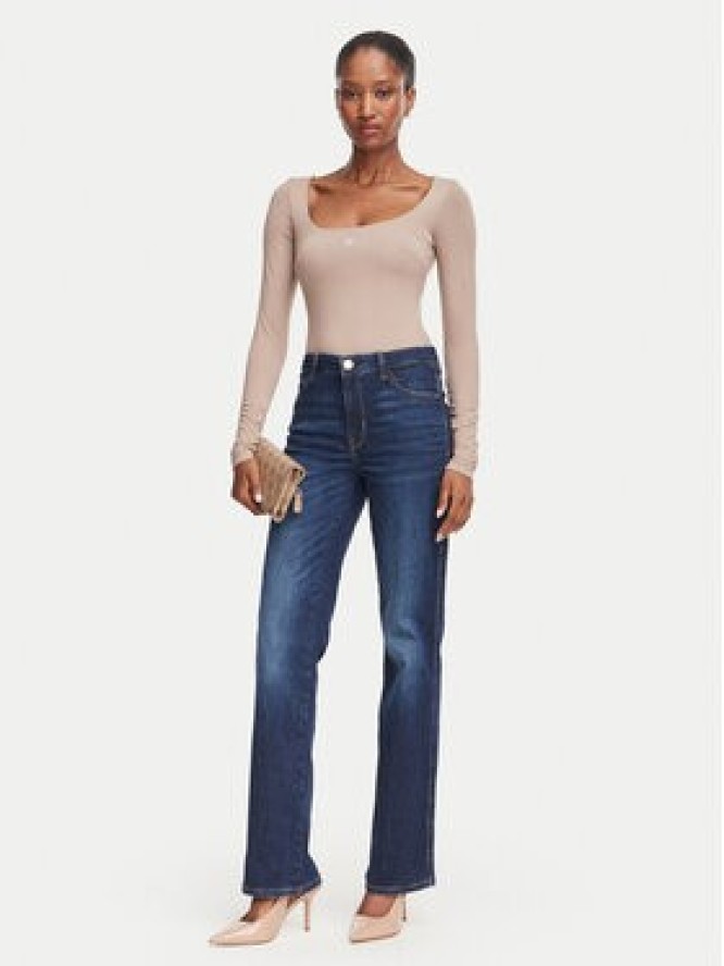 Guess Jeansy W6YA15 D1584 Granatowy Straight Fit