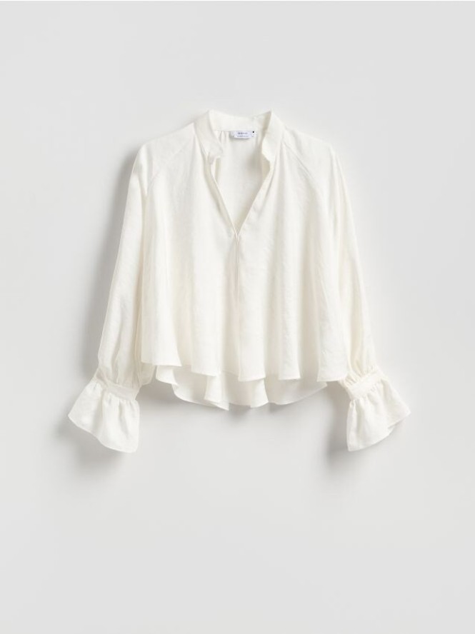 Koszula z modalem - złamana biel