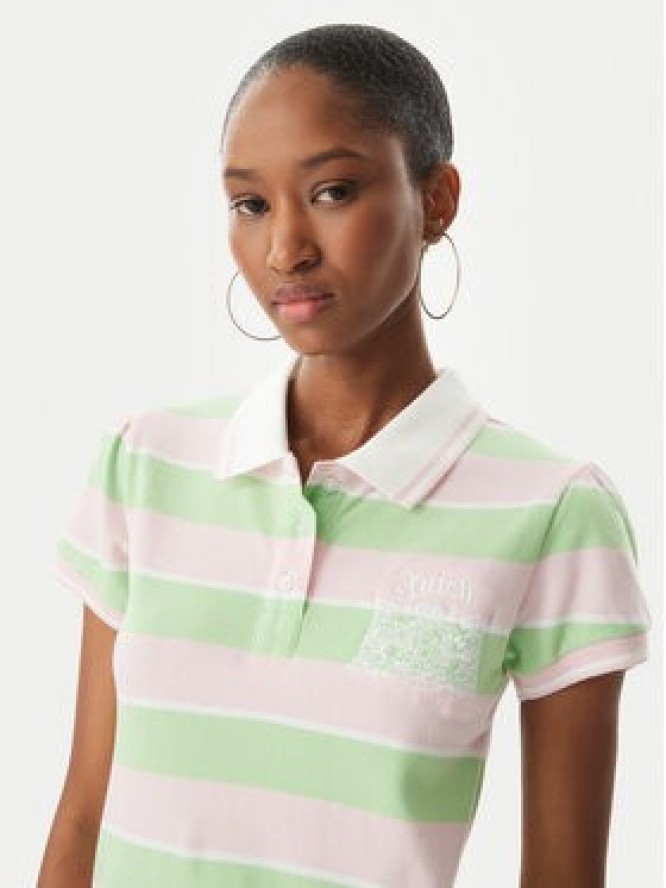 Juicy Couture Polo Juicy Puff JCGCT126015 Zielony Slim Fit