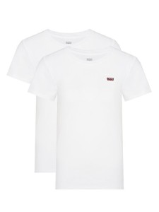 Levi's® Komplet t-shirtów Essential 004AO-0002 Biały Slim Fit