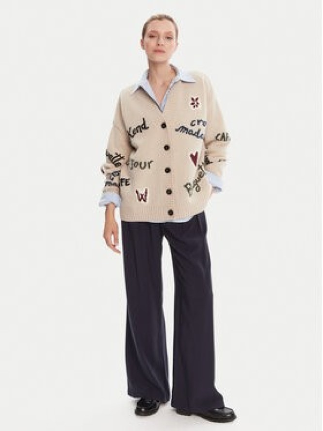 Weekend Max Mara Kardigan Belgio 2525346082 Beżowy Relaxed Fit