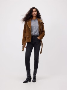 Jeansy slim fit push up - czarny