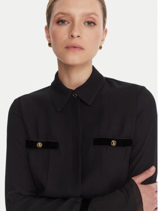 Elisabetta Franchi Koszula CA-131-57E2-V390 Czarny Regular Fit