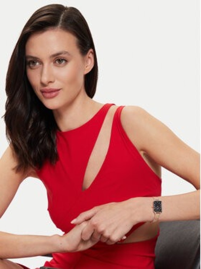 Daniel Wellington Zegarek Quadro Lumine Pressed Piano DW00100579 Złoty