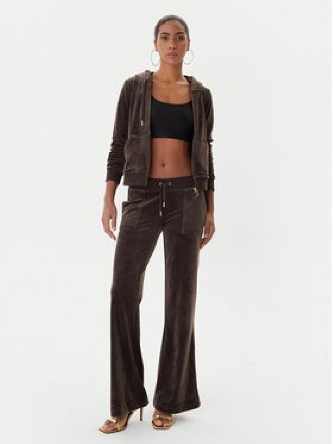 Juicy Couture Bluza Robertson JCAP176G Brązowy Slim Fit