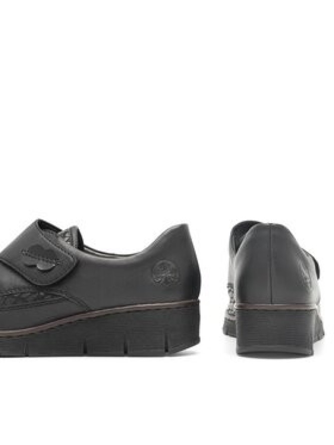 Rieker Półbuty 537C0-00 Czarny