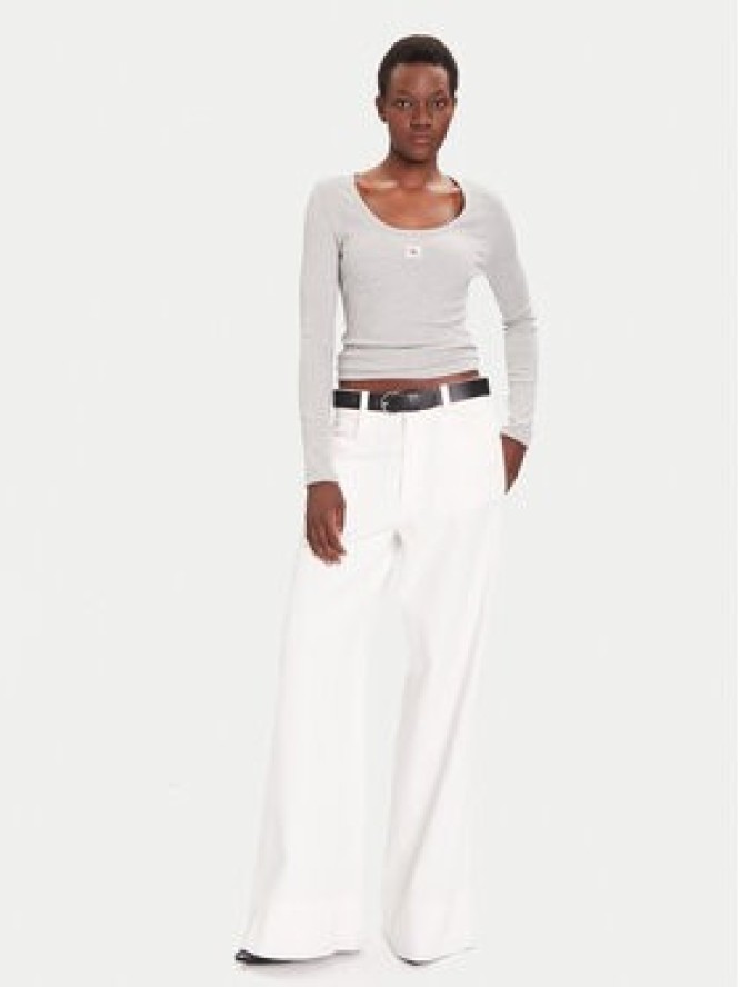 Calvin Klein Jeans Bluzka LV047D218G Szary Slim Fit