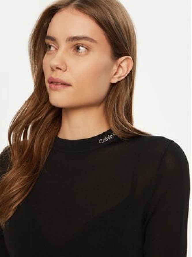 Calvin Klein Jeans Sukienka codzienna Smooth J20J224831 Czarny Slim Fit