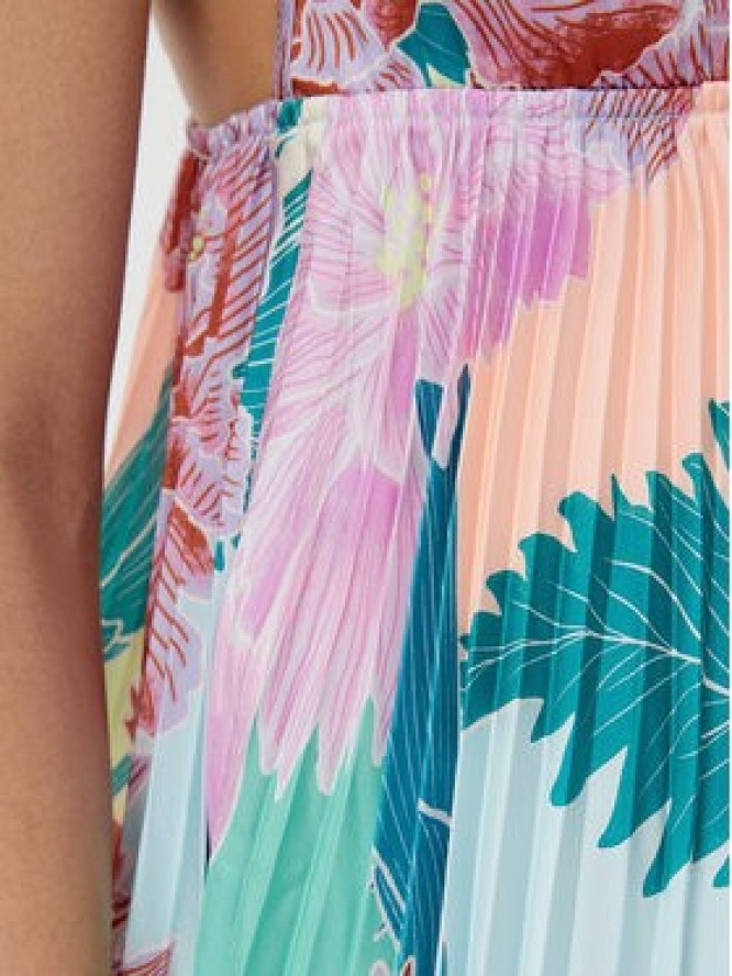 Maaji Sukienka letnia Japanese Eden Parrot PT2575CLD001 Kolorowy Regular Fit