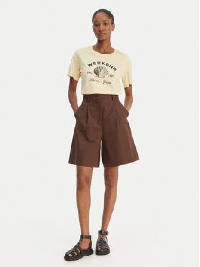 Weekend Max Mara T-Shirt Bora 2615971042 Żółty Regular Fit