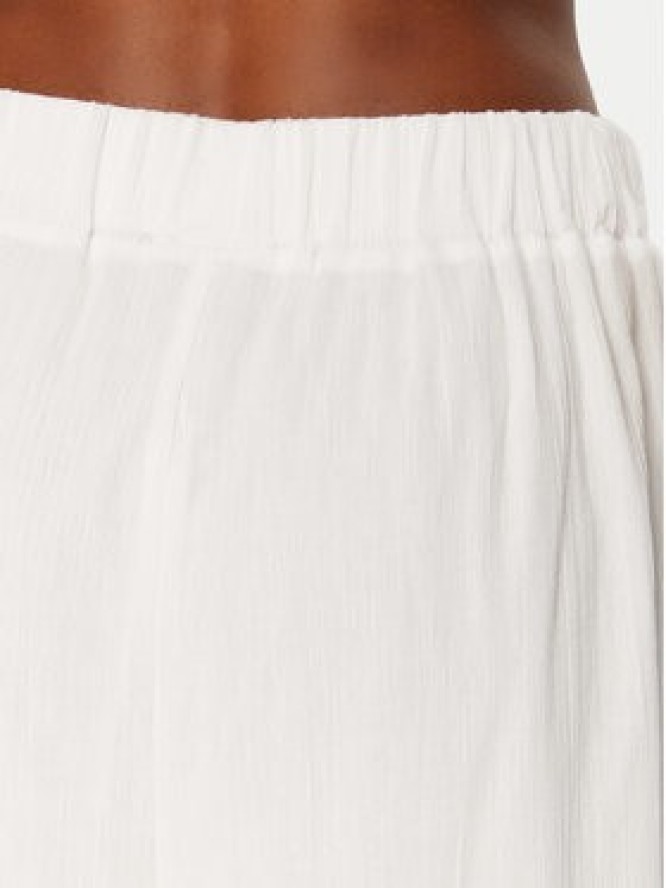 Seafolly Spodnie materiałowe Crinkle 55430-PA Biały Regular Fit