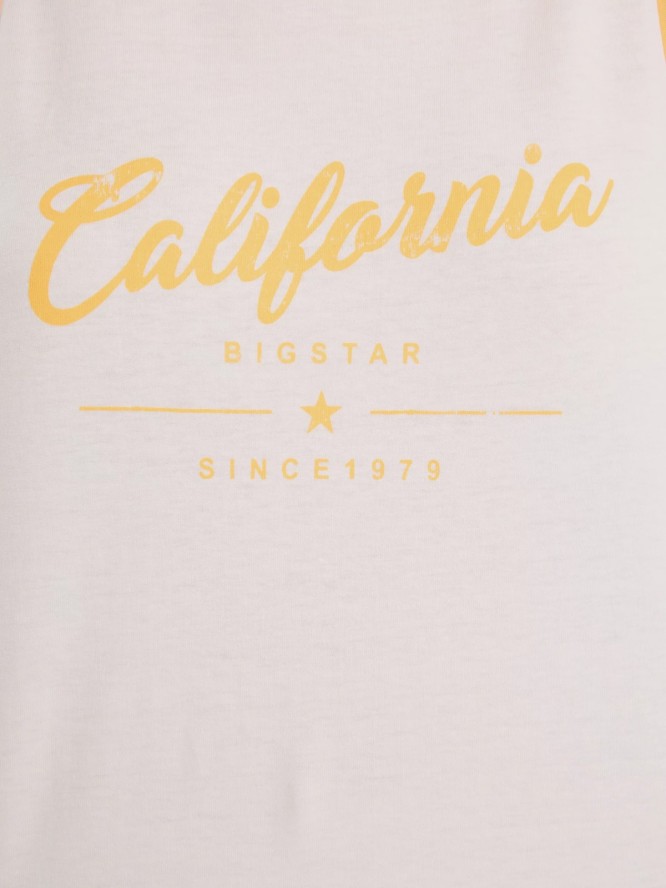 Koszulka damska na ramiączkach kremowa Witalina 102