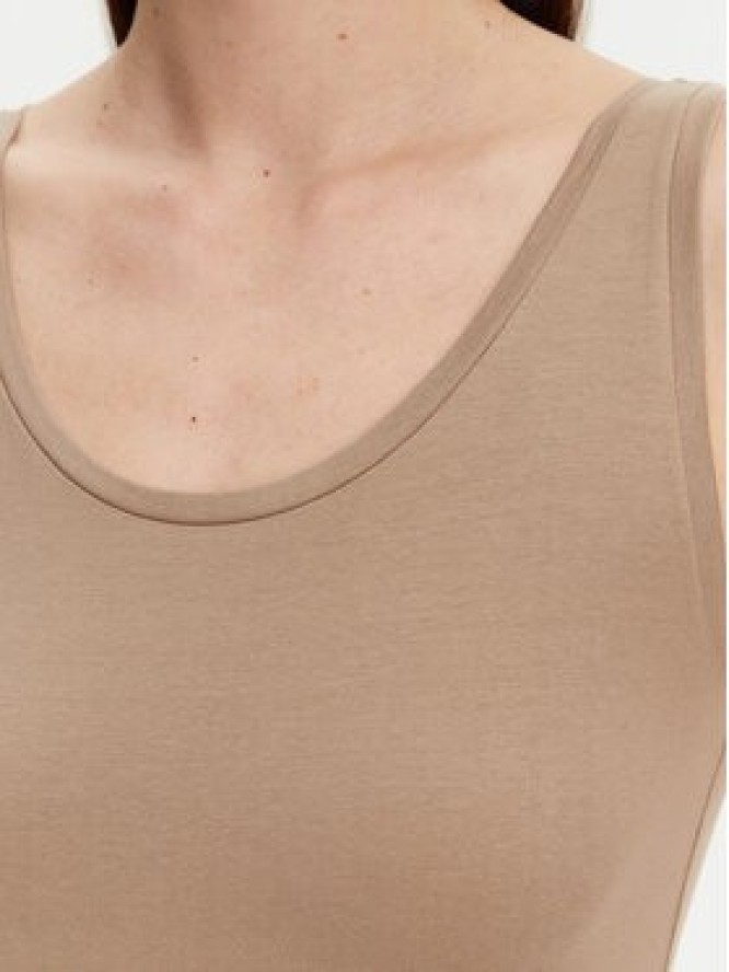 Marc O'Polo Top 503 2001 50001 Beżowy Slim Fit