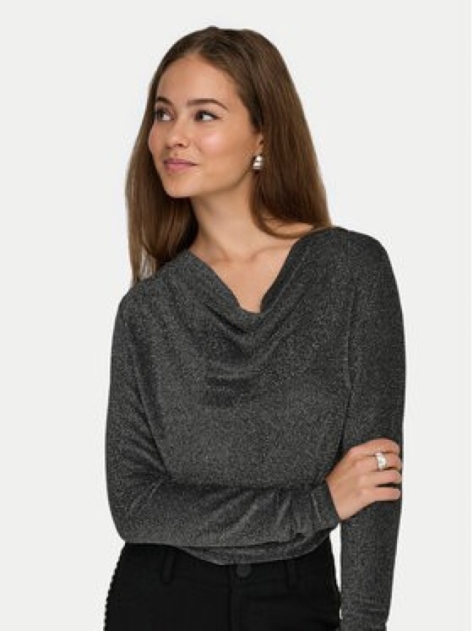ONLY Bluzka Rich 15360265 Szary Regular Fit