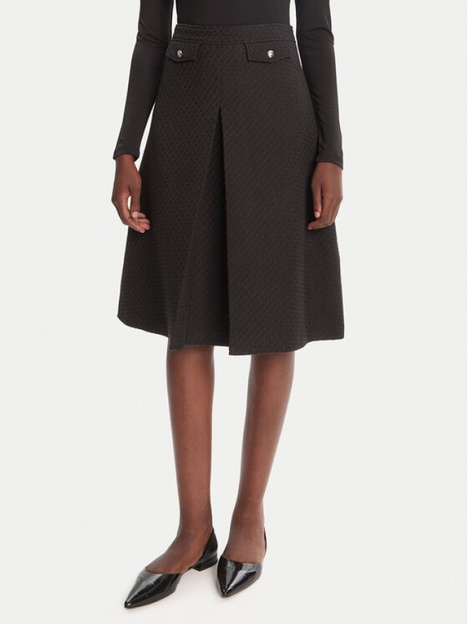 HUGO Spódnica midi Raferi 50542629 982 Czarny Regular Fit
