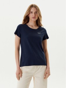 Mustang T-Shirt Alma 1016155 Granatowy Regular Fit