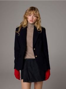 Wełniane rękawiczki z dodatkiem kaszmiru - czerwony