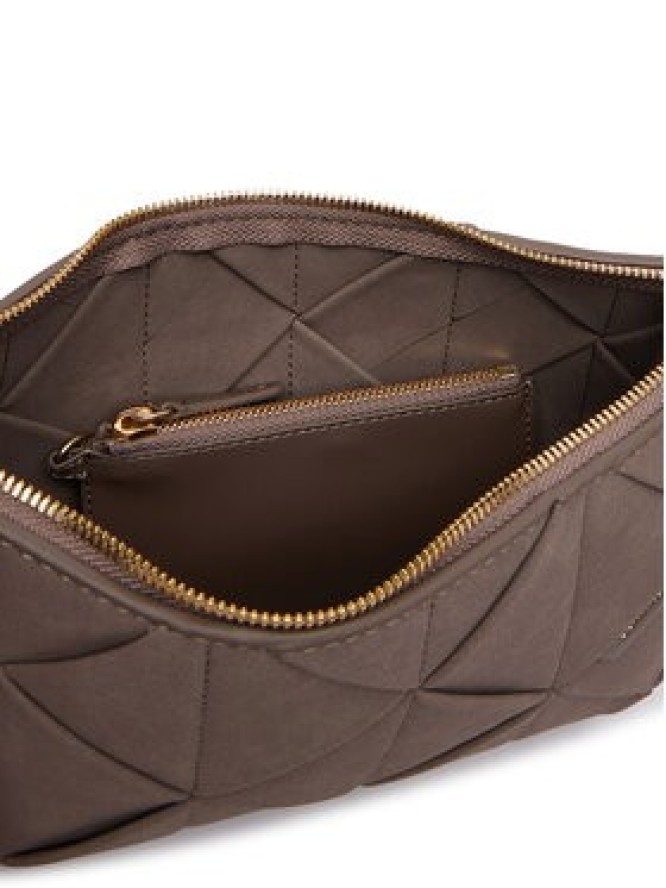 Calvin Klein Torebka Woven Sueded Shoulder Bag LV04F3694G Brązowy