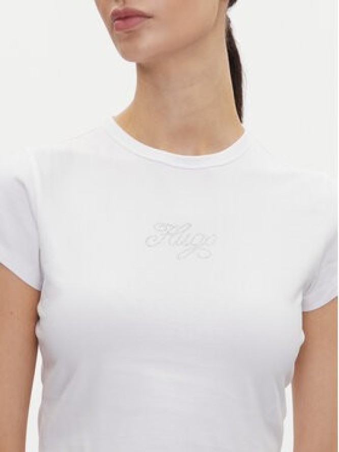 HUGO T-Shirt Dome_B 50537247 Biały Slim Fit