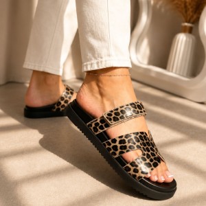 Leopard klapki damskie Vinceza 17401