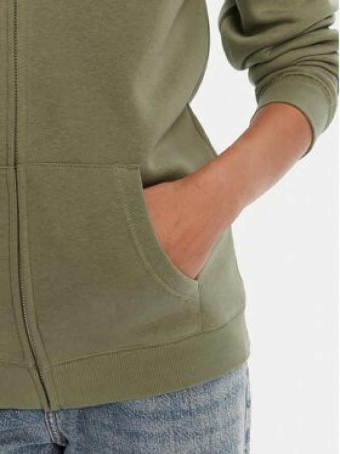 Roxy Bluza Surf Stoked Zipped Brushed ERJFT05022 Zielony Regular Fit