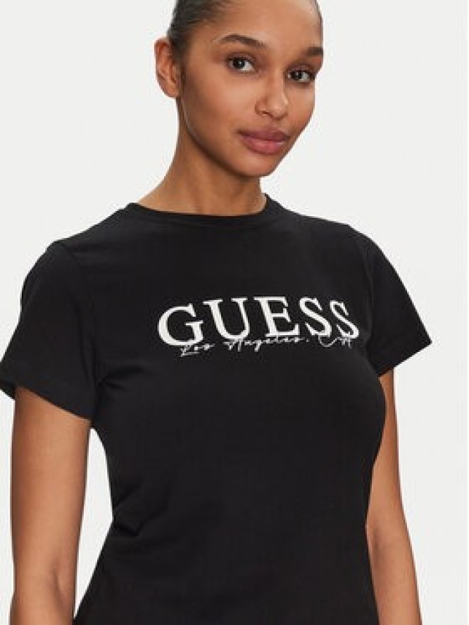 Guess T-Shirt V5GI15 J1314 Czarny Slim Fit