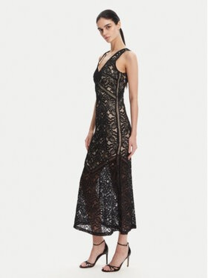 Guess Sukienka koktajlowa W5GT37 KCS90 Czarny Slim Fit