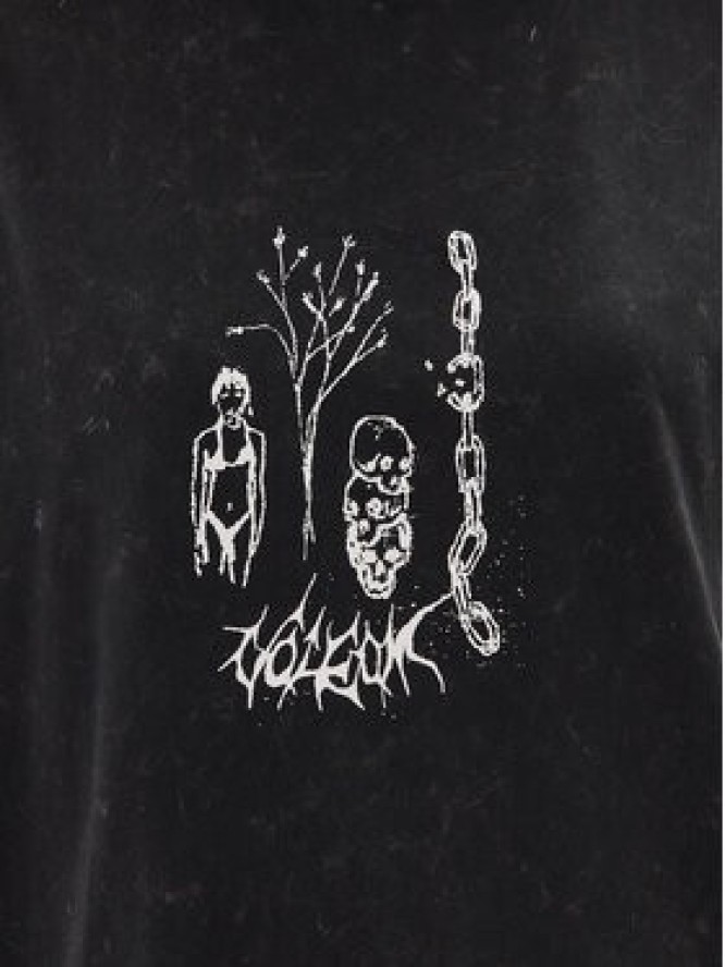 Volcom T-Shirt Voltrip B3512508 Czarny Oversize