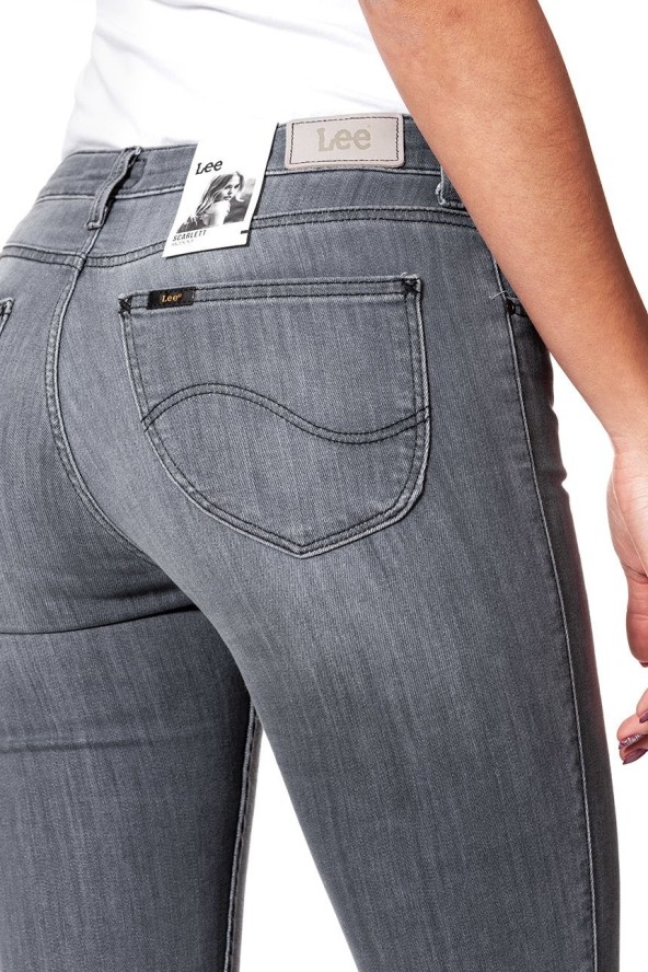 SPODNIE DAMSKIE LEE SCARLETT NEW GREY L526YEWP 112144095