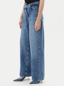 Guess Jeansy W5YA2G D5QKB Niebieski Wide Leg