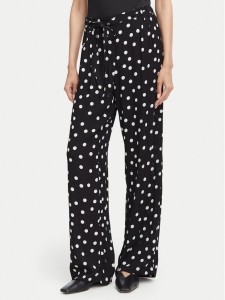 Vero Moda Spodnie materiałowe Elisa 10347961 Czarny Loose Fit