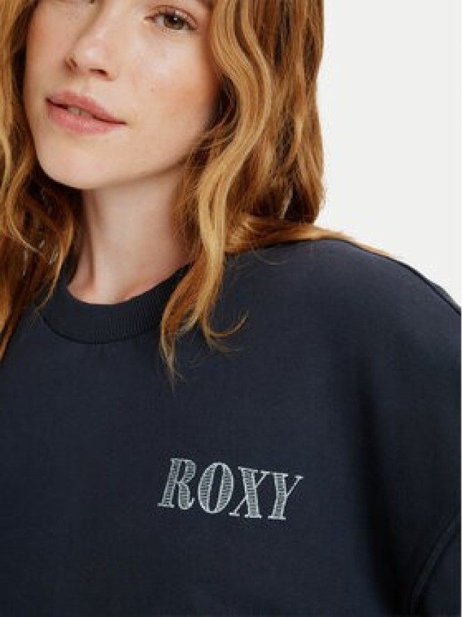 Roxy Bluza Saturday Night Vibes ERJKD03540 Czarny Oversize