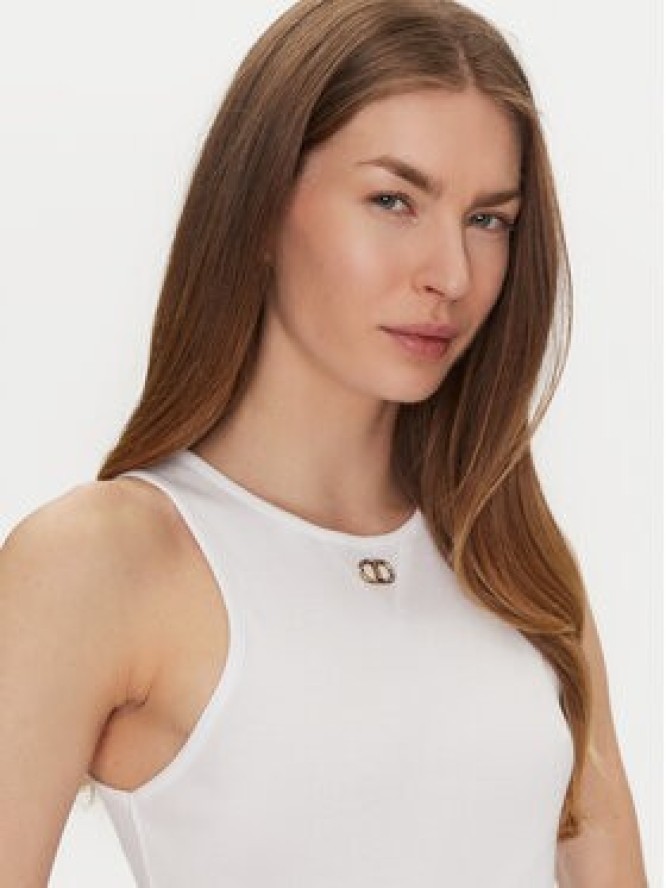 TWINSET Top 251TP2550 Biały Slim Fit