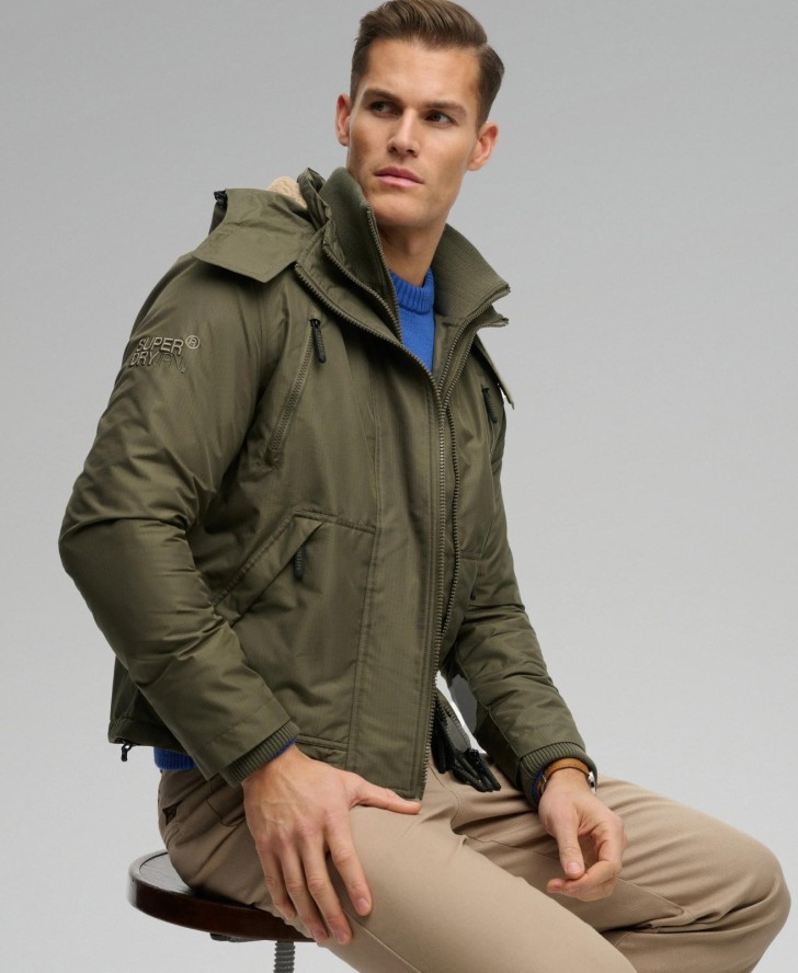 superdry Kurtka Hooded Arctic Windcheater – Loose Fit, Wodoodporna Powłoka