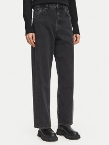 HUGO Jeansy 50567305 Czarny Straight Leg