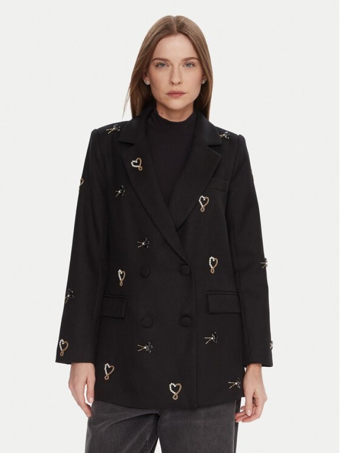 LOLA CASADEMUNT Marynarka LF2502014 Czarny Regular Fit