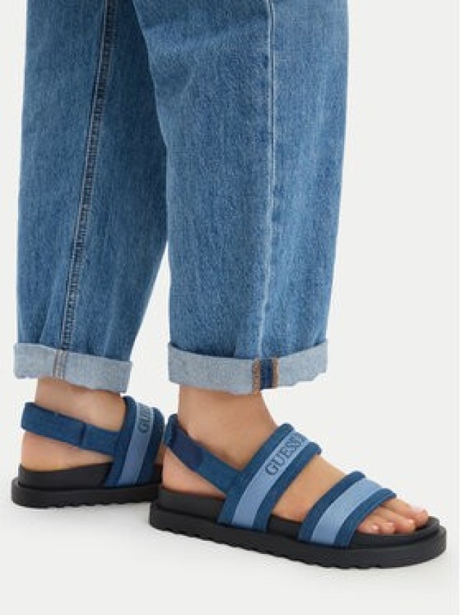 Guess Jeans Sandały EO-GJ2122 Niebieski