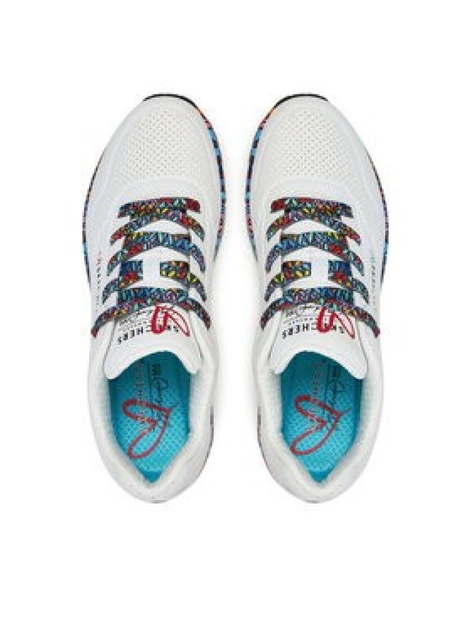 Skechers Sneakersy Skechers Uno - Ravaged Love 177918/WMLT Biały