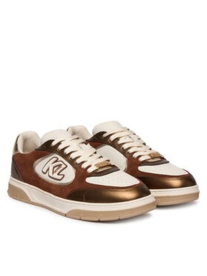 KARL LAGERFELD Sneakersy Kourtney KL63025 Brązowy
