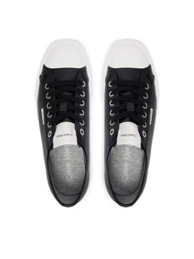 Calvin Klein Trampki Vulc Lace Up Low Lth HW0HW03077 Czarny