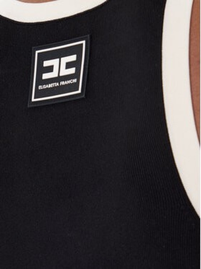 Elisabetta Franchi Top TK-71S-61E2-V270 Czarny Regular Fit