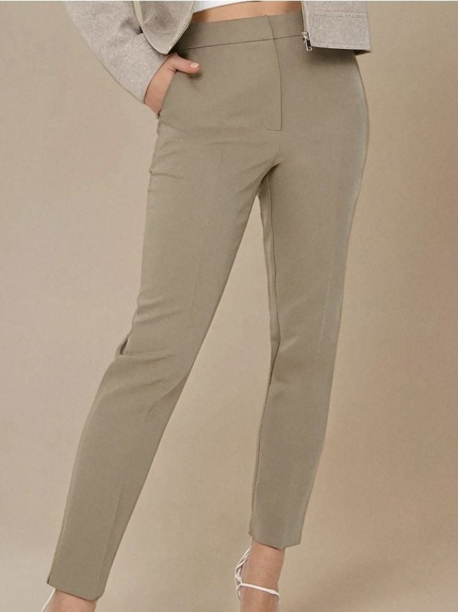 Spodnie z kantem - zielony