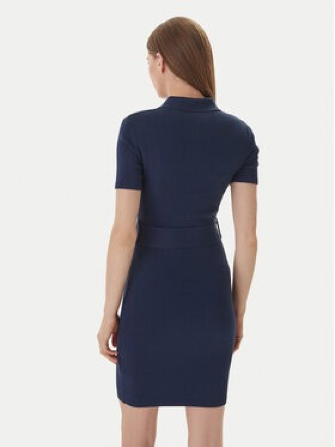 Guess Sukienka dzianinowa V6RK08 Z4642 Granatowy Slim Fit