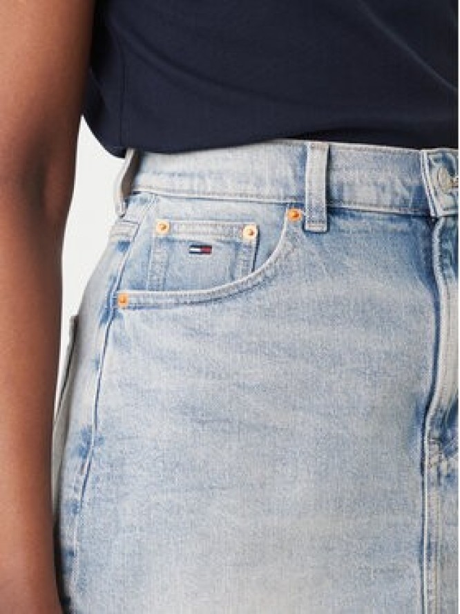 Tommy Jeans Spódnica jeansowa DW0DW22716 Błękitny Mom Fit