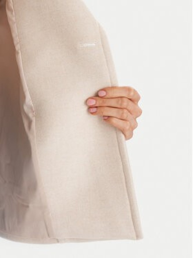 Morgan Płaszcz wełniany 252-GMOON Beżowy Regular Fit