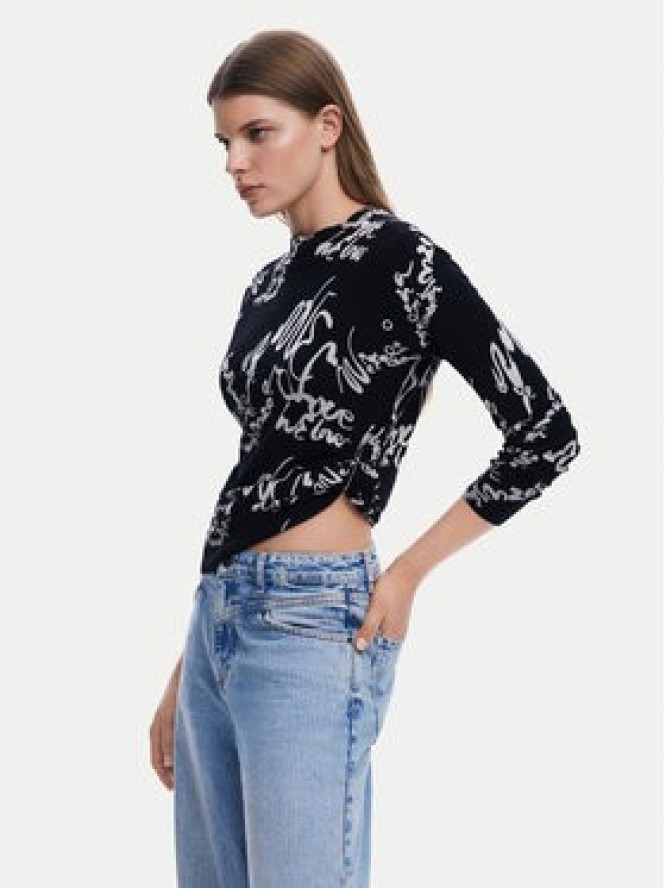 Desigual Sweter 25SWJF04 Czarny Regular Fit