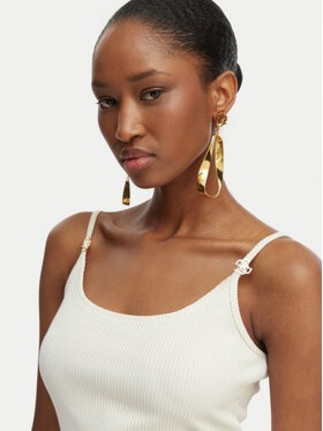 Guess Top E6GP01 KG322 Kremowy Slim Fit